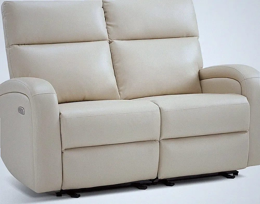 56" Power Recliner Loveseat with USB Ports for Small Spaces - Beige