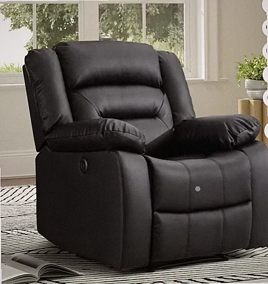 Bonzy Home Power Recliner Chair, Oversized Electric Leather Reclining Chair with