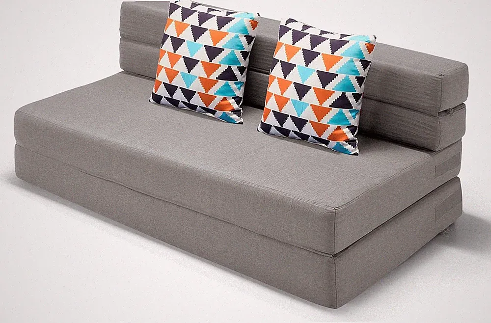 Convertible Folding Sofa Bed, High-Density Memory Foam Sofa with a Fluffy Pillow
