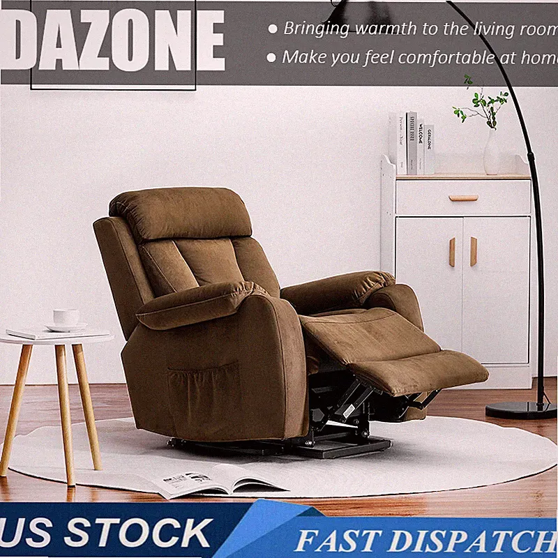 Electric Power Lift Recliner Chair for Elderly Single Sofa Living Room w/Remote